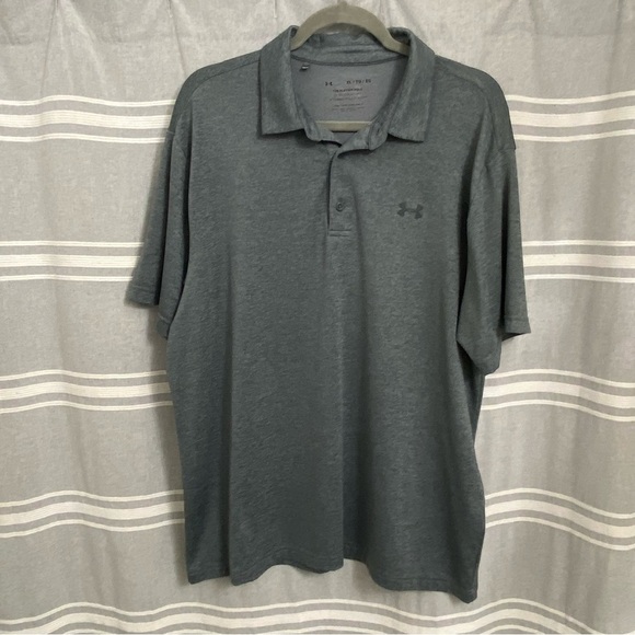UNDER ARMOUR / Men's The Playoff Polo Loose Fit Gray Size XL - Picture 1 of 9